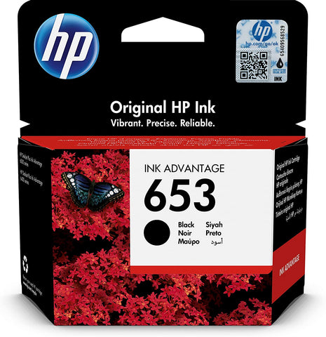 HP 653 BLACK INK CARTRIDGE