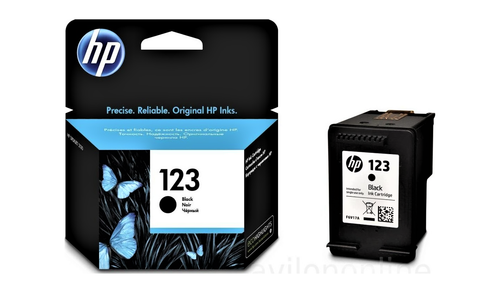 HP 123 BLACK INK  CARTRIDGE