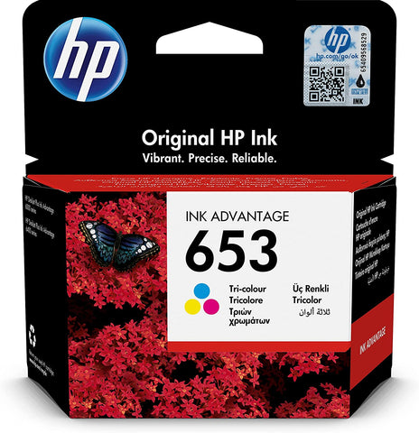 HP 653  TRI COLOR INK CARTRIDGE